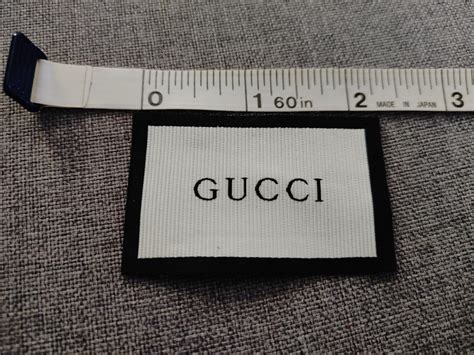 gucci tag label